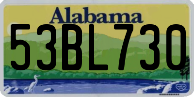 AL license plate 53BL730