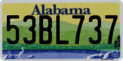 AL license plate 53BL737