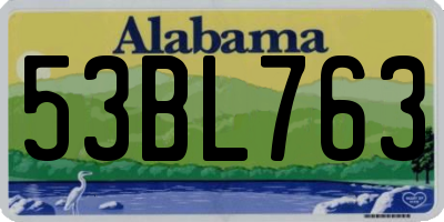 AL license plate 53BL763