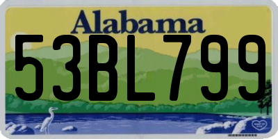 AL license plate 53BL799