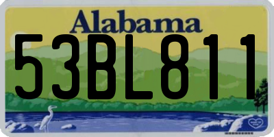 AL license plate 53BL811
