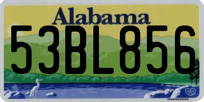 AL license plate 53BL856