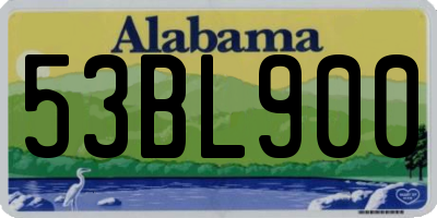 AL license plate 53BL900