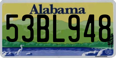 AL license plate 53BL948