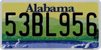 AL license plate 53BL956