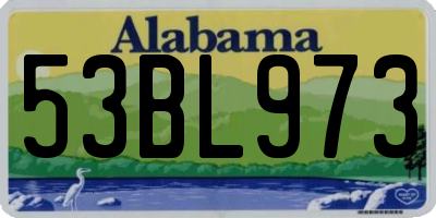 AL license plate 53BL973