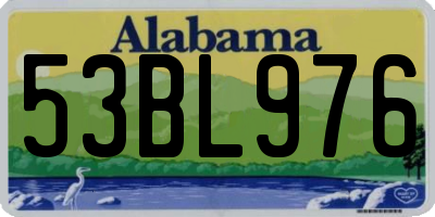 AL license plate 53BL976
