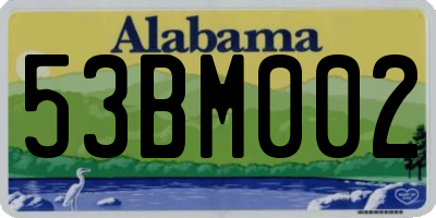 AL license plate 53BM002