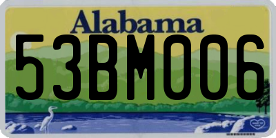 AL license plate 53BM006