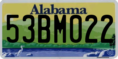 AL license plate 53BM022