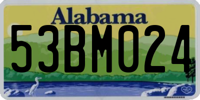 AL license plate 53BM024
