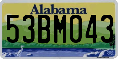 AL license plate 53BM043