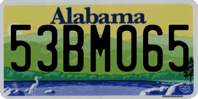 AL license plate 53BM065