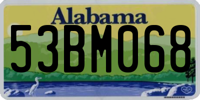 AL license plate 53BM068