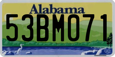 AL license plate 53BM071