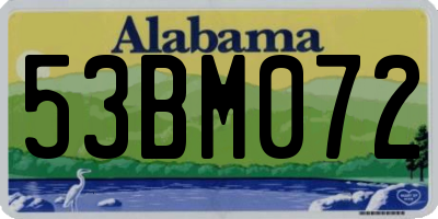 AL license plate 53BM072
