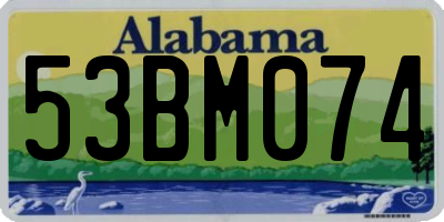 AL license plate 53BM074