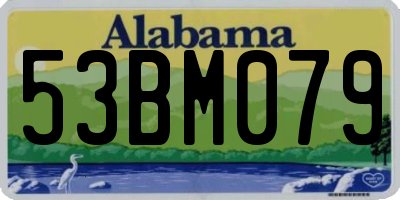 AL license plate 53BM079