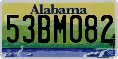 AL license plate 53BM082