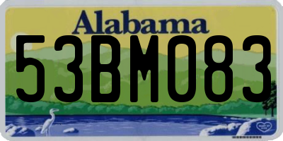 AL license plate 53BM083
