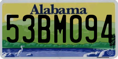 AL license plate 53BM094