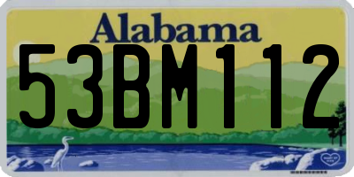 AL license plate 53BM112
