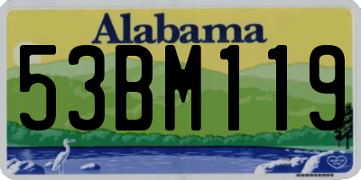 AL license plate 53BM119