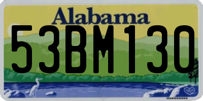 AL license plate 53BM130