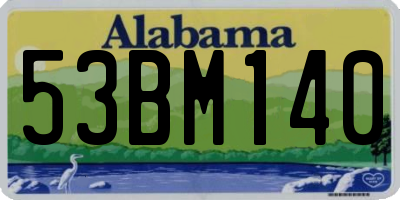 AL license plate 53BM140