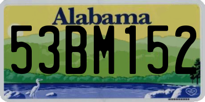 AL license plate 53BM152