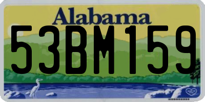 AL license plate 53BM159