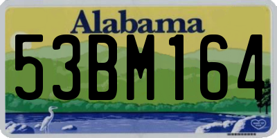 AL license plate 53BM164