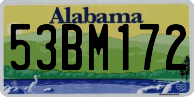 AL license plate 53BM172