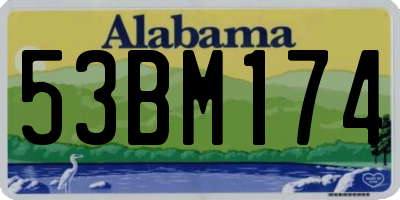 AL license plate 53BM174