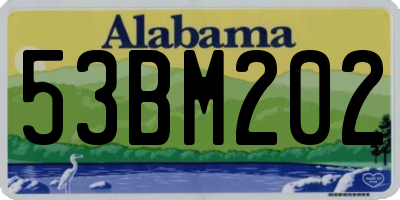 AL license plate 53BM202