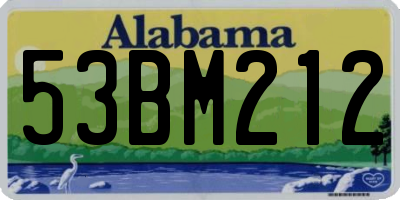 AL license plate 53BM212
