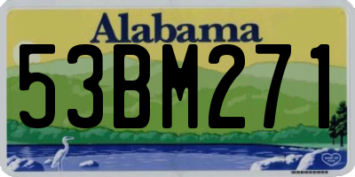 AL license plate 53BM271