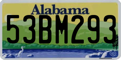 AL license plate 53BM293