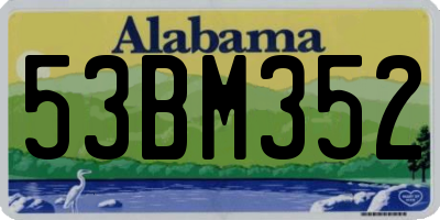 AL license plate 53BM352