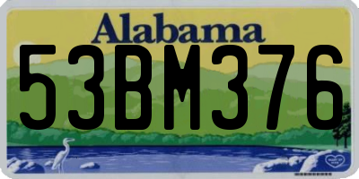 AL license plate 53BM376
