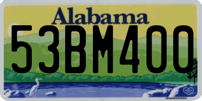 AL license plate 53BM400
