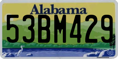 AL license plate 53BM429
