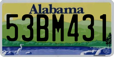 AL license plate 53BM431