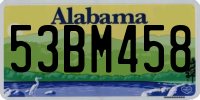 AL license plate 53BM458