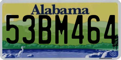 AL license plate 53BM464