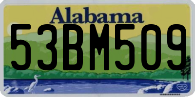 AL license plate 53BM509