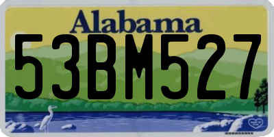 AL license plate 53BM527
