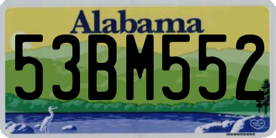 AL license plate 53BM552