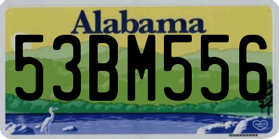 AL license plate 53BM556