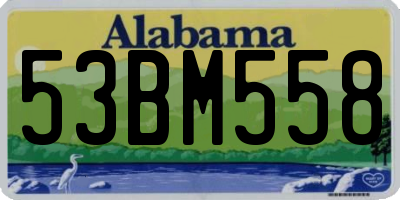 AL license plate 53BM558